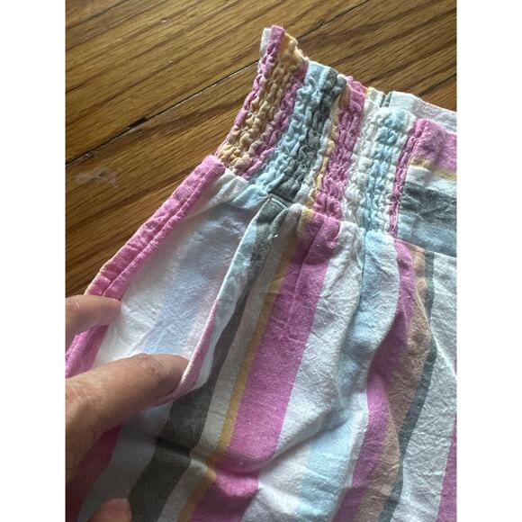 Roxy Handmade Life Stripe Shorts | Women’s Mid-Rise | Cotton Linen Blend - Picture 3 of 6